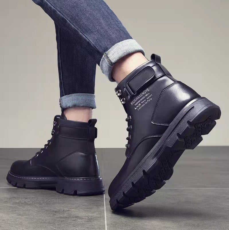 Botas de hombre de media o alta caña estilo coreano