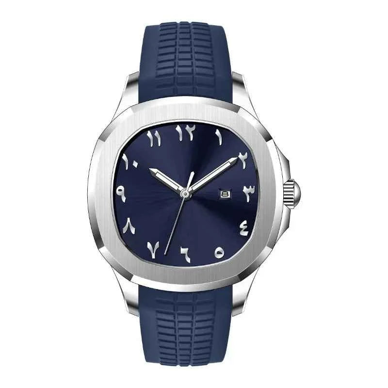 New Modern Minimalist Men's Watch - Creative Arabic Digital Sports Quartz Watch with Unique Luxury Design Gift