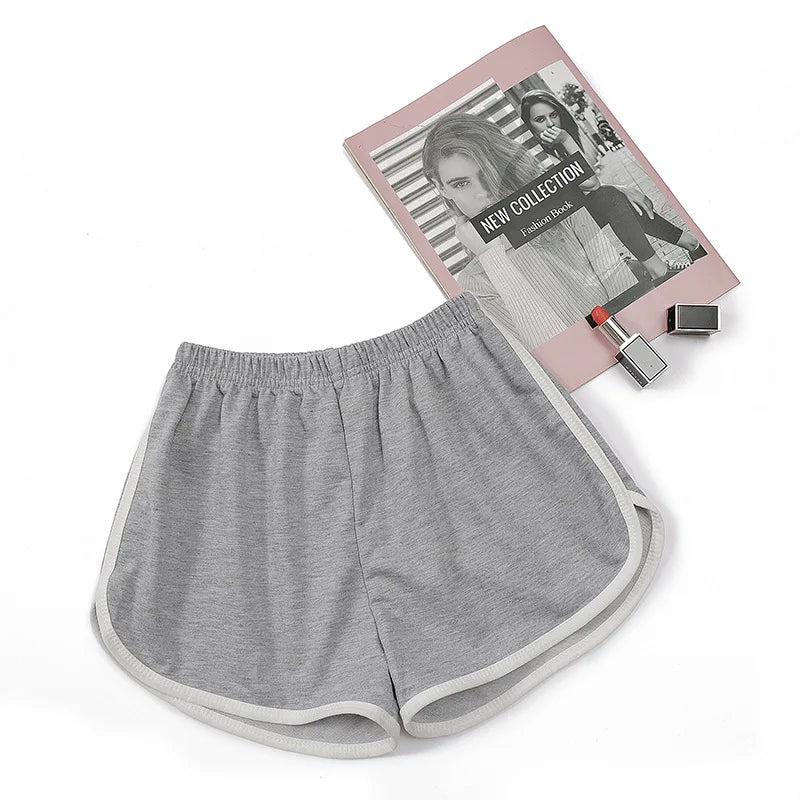 Pantalones cortos de correr elásticos de secado rápido para mujer