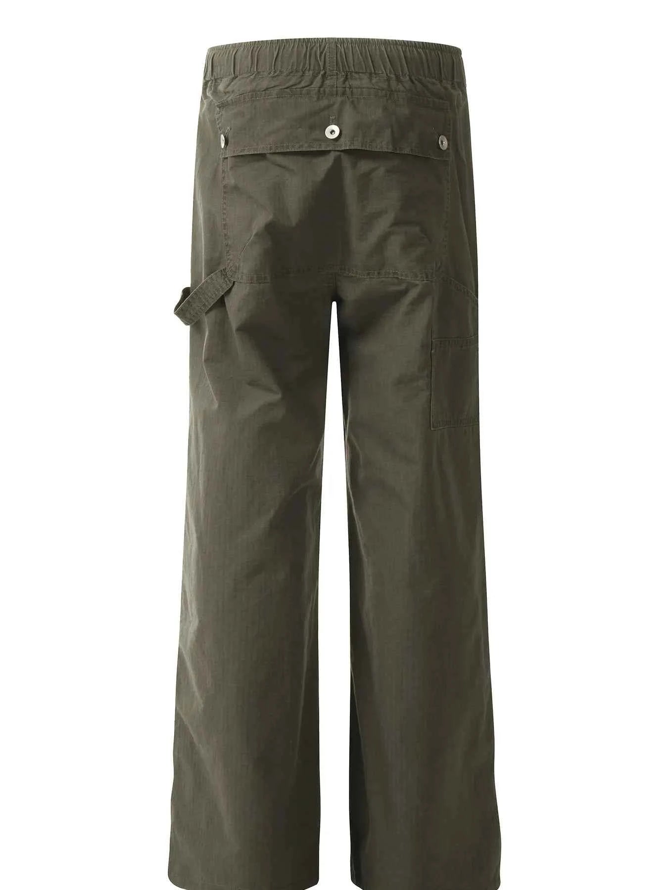 Men's Drawstring Wide Leg Pants