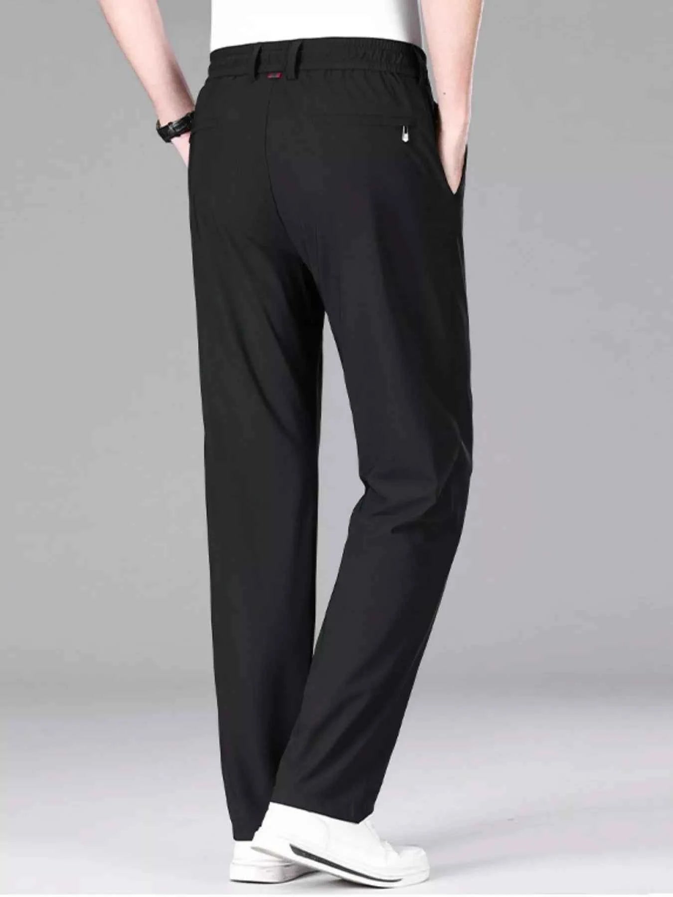 Men's Plus Size Lightweight Drawstring Casual Pants