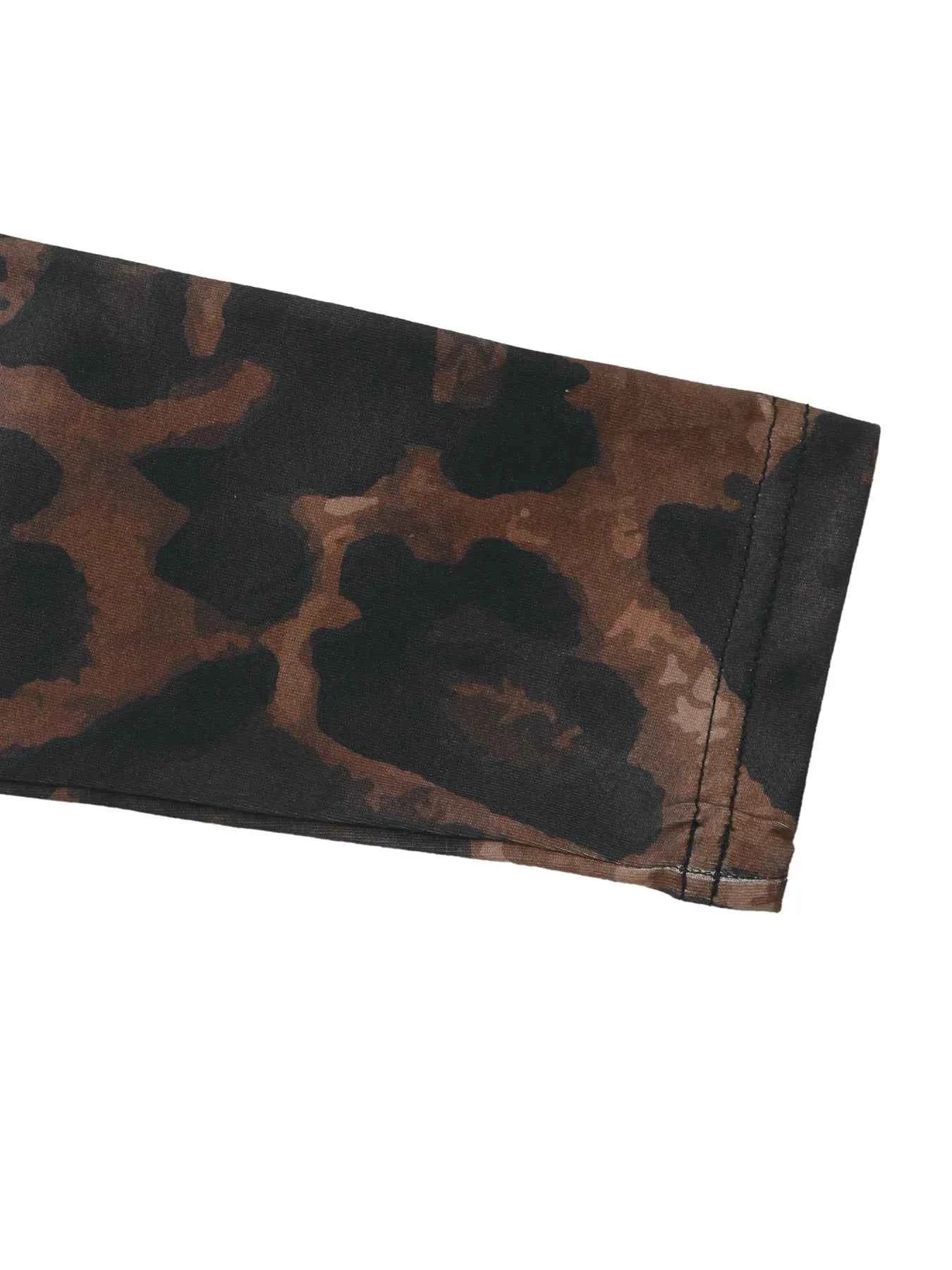 Leopard Round Neck Top and Skirt Set - Stylish Leopard Top and Skirt Set for Every Occasion