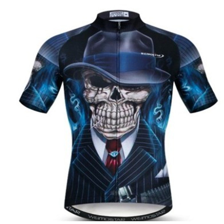 Una variedad de maillots de ciclismo de montaña de manga corta, maillot de ciclismo de secado rápido y transpirable