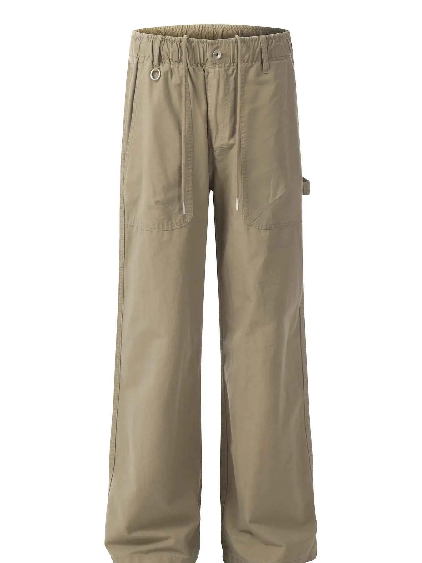 Men's Drawstring Wide Leg Pants