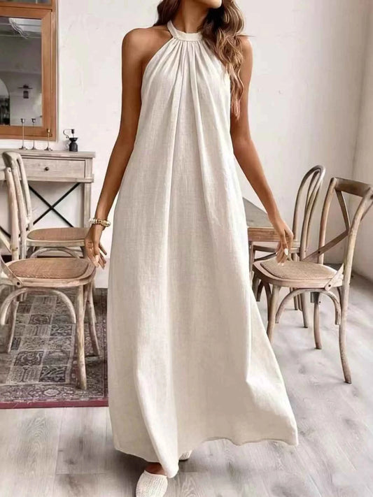 Halter Neck Maxi Dress