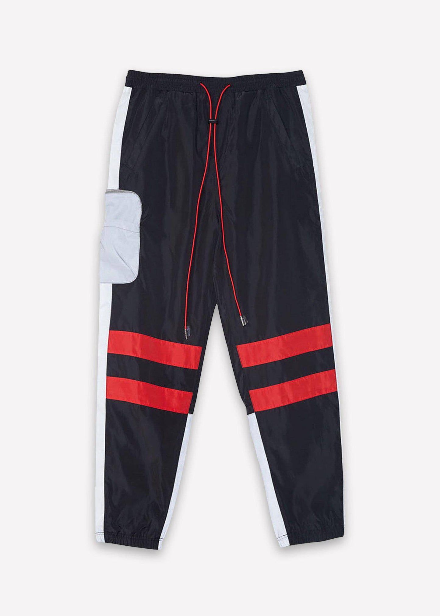 Robin K - Men’s Reflective Cargo Pants in Black