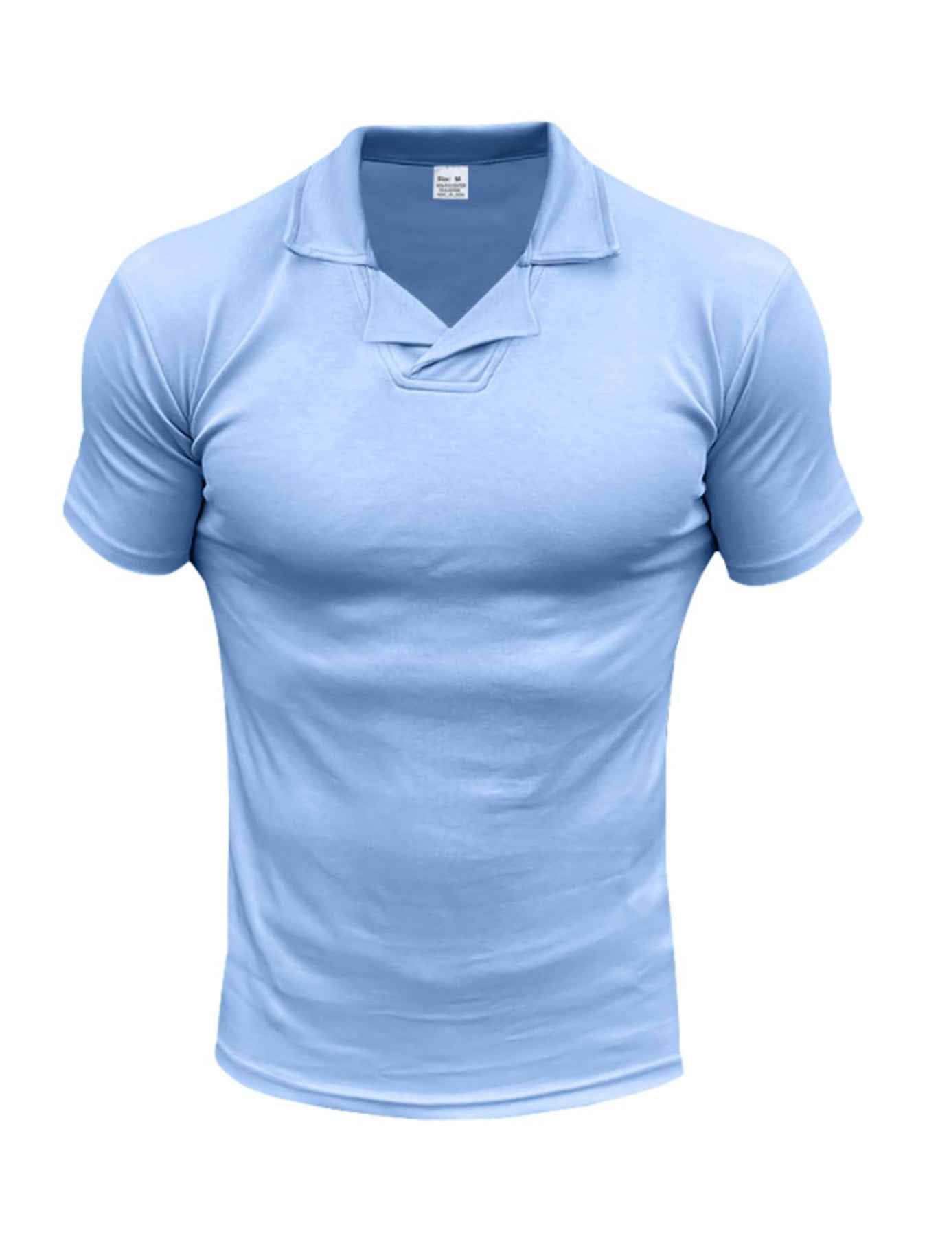 Men's Full Size Casual Short Sleeve Polo Plus Size