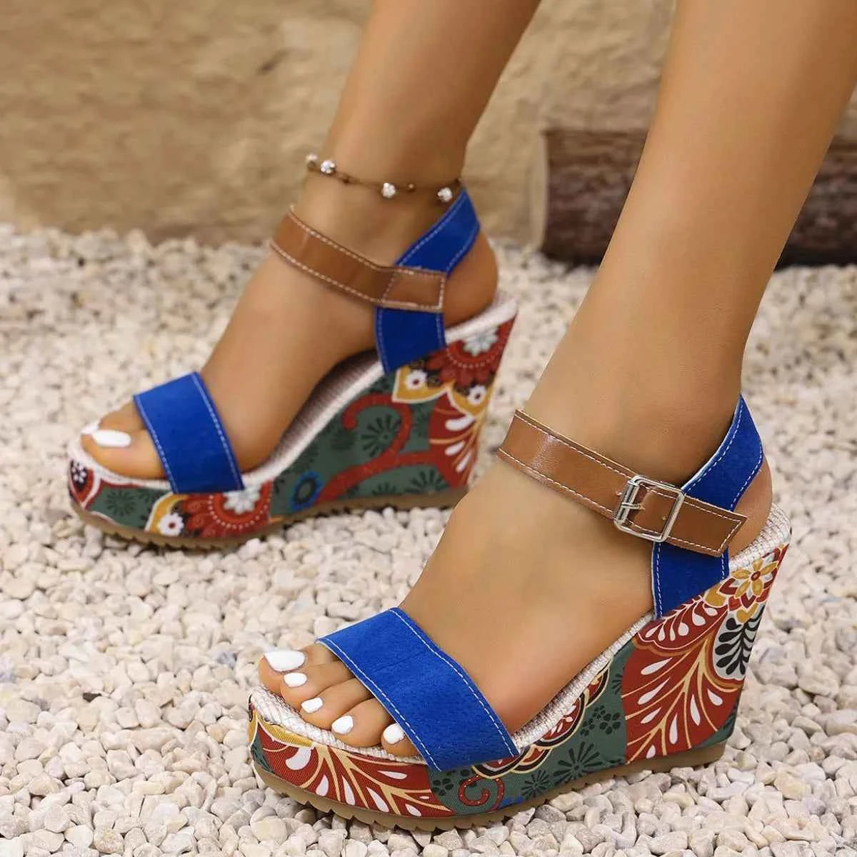 Open Toe Wedge Sandals