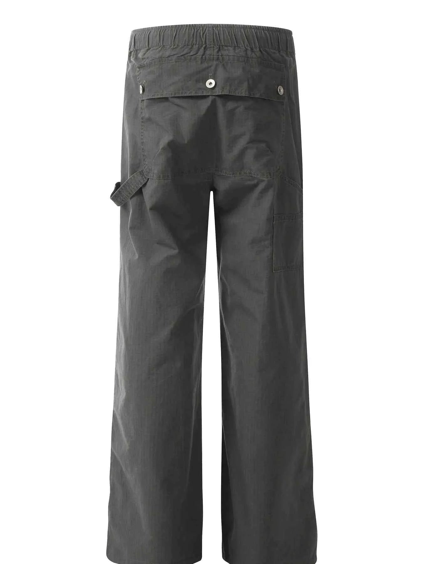 Men's Drawstring Wide Leg Pants