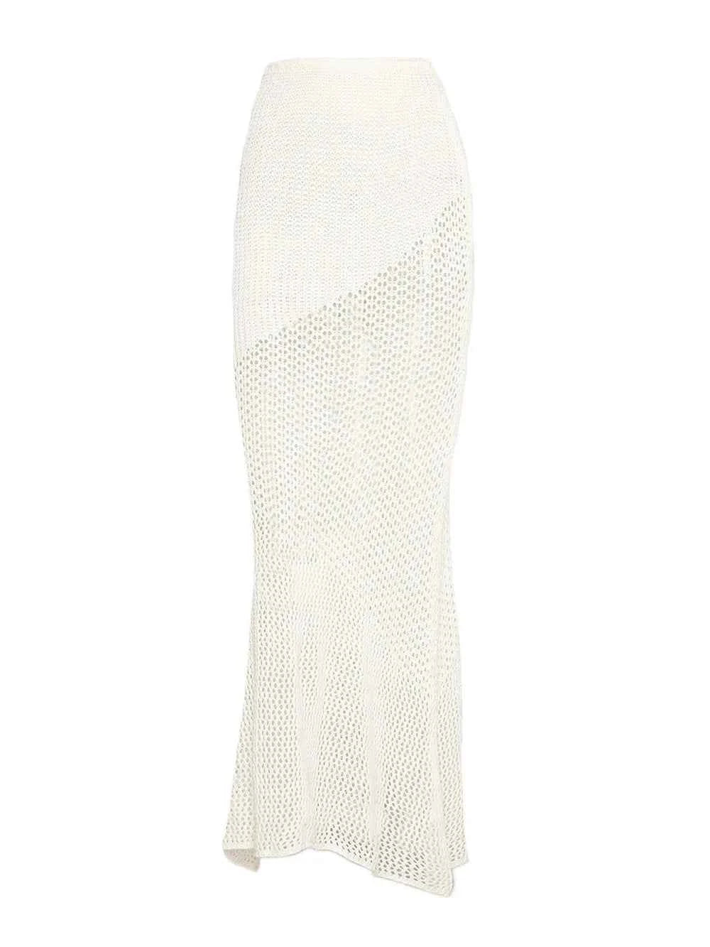 Tied Long Sleeve Cover Up Set with Skirt