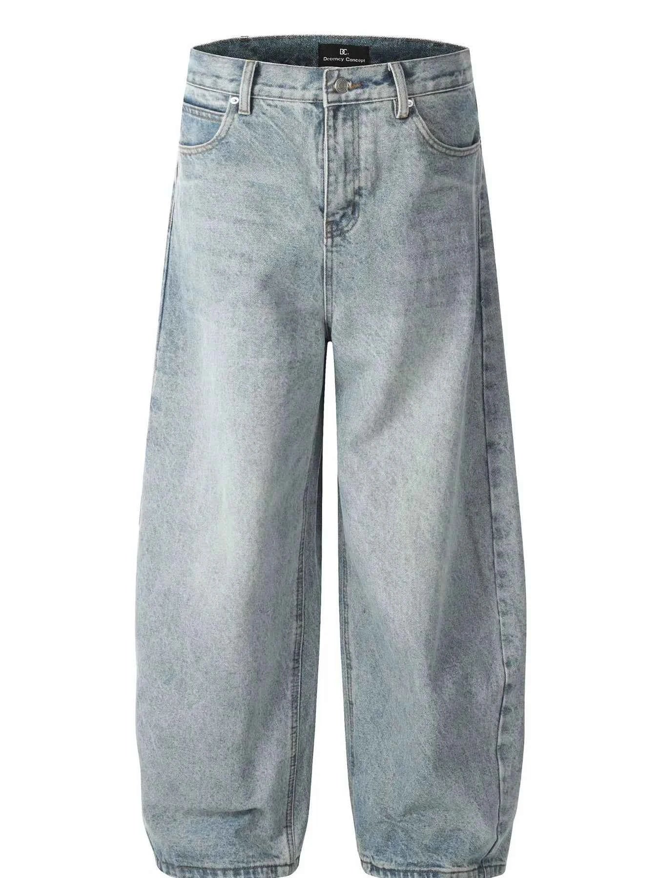 Men's Washed Relaxed Fit Baggy Jeans
