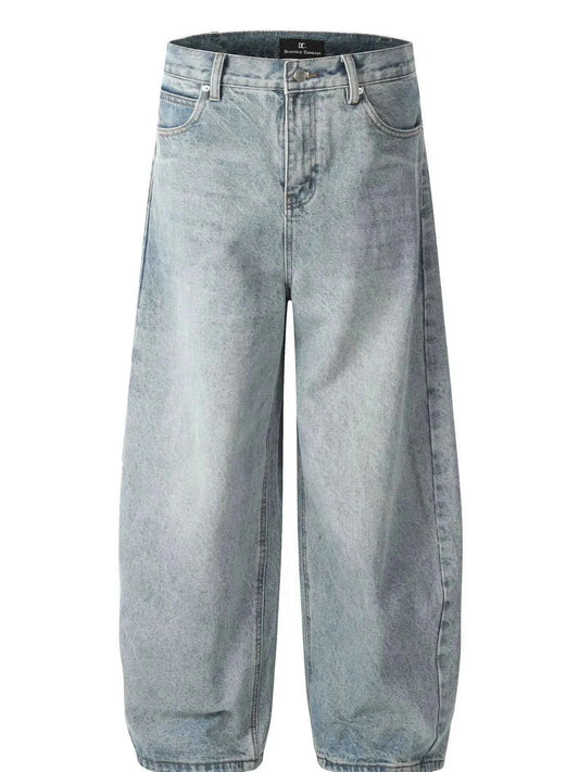 Men's Washed Relaxed Fit Baggy Jeans