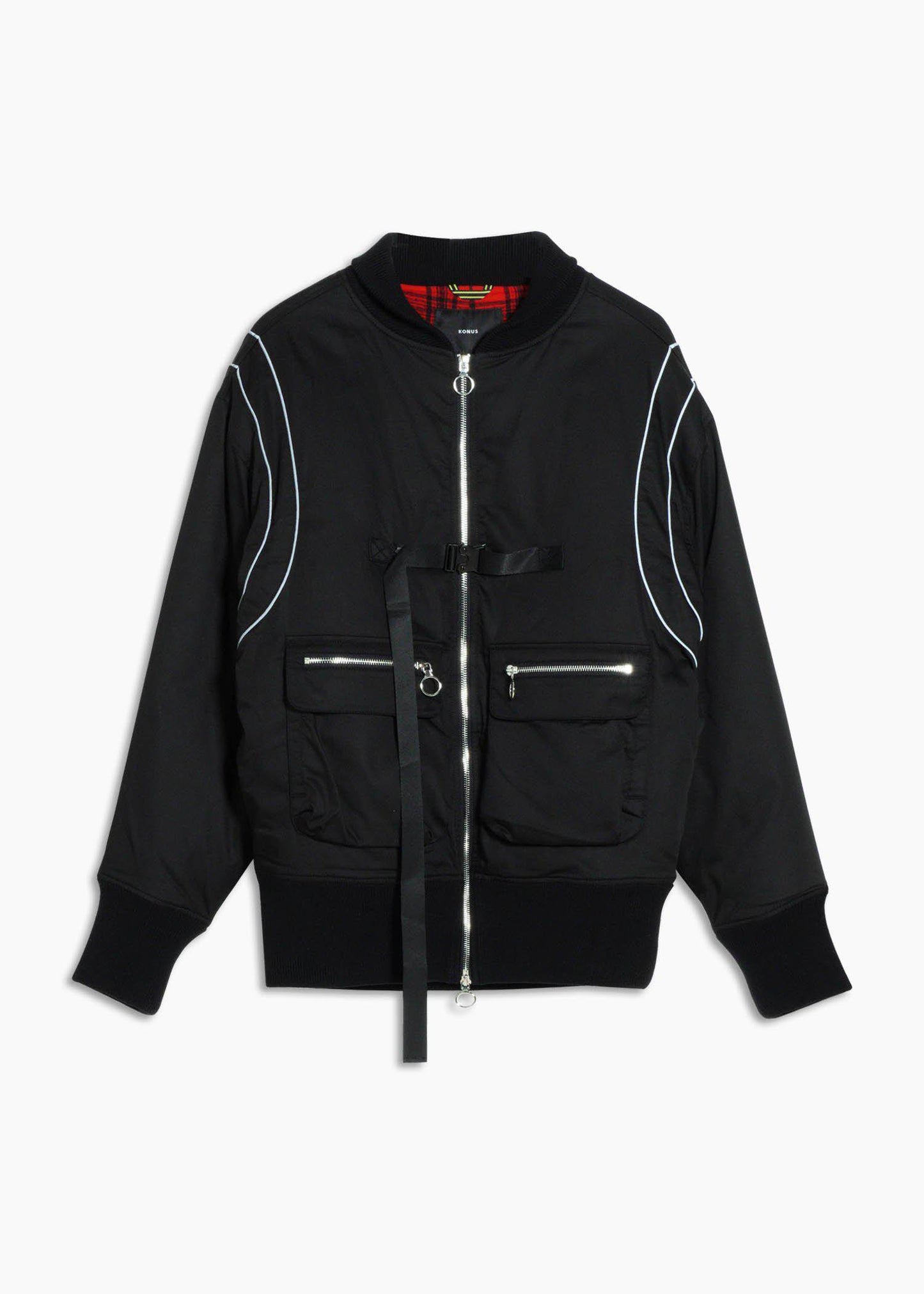 Men’s Oversized Black Bomber Jacket