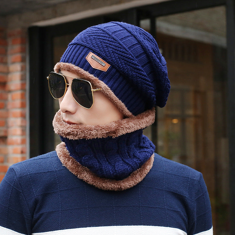 Gorro de lana tejido casual cálido para hombre