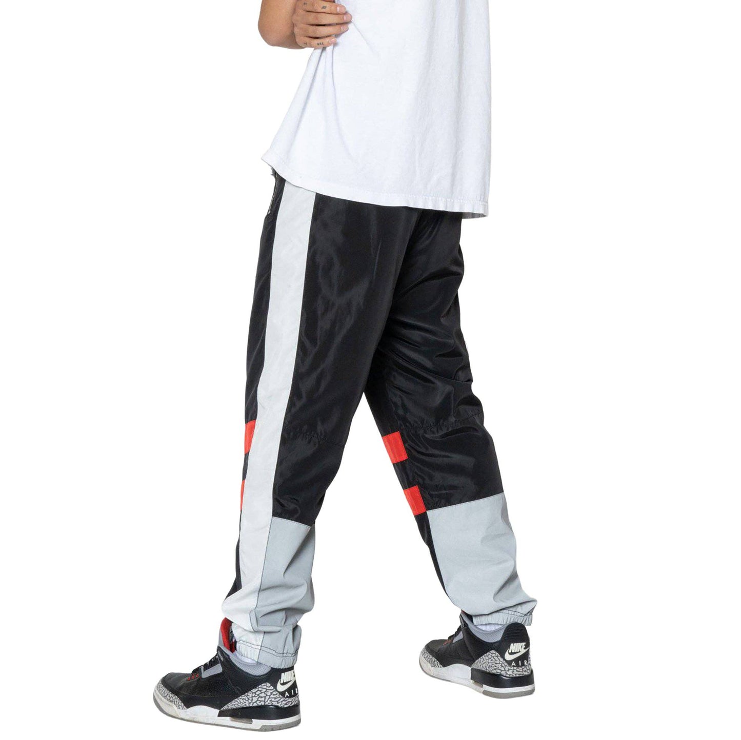 Robin K - Men’s Reflective Cargo Pants in Black