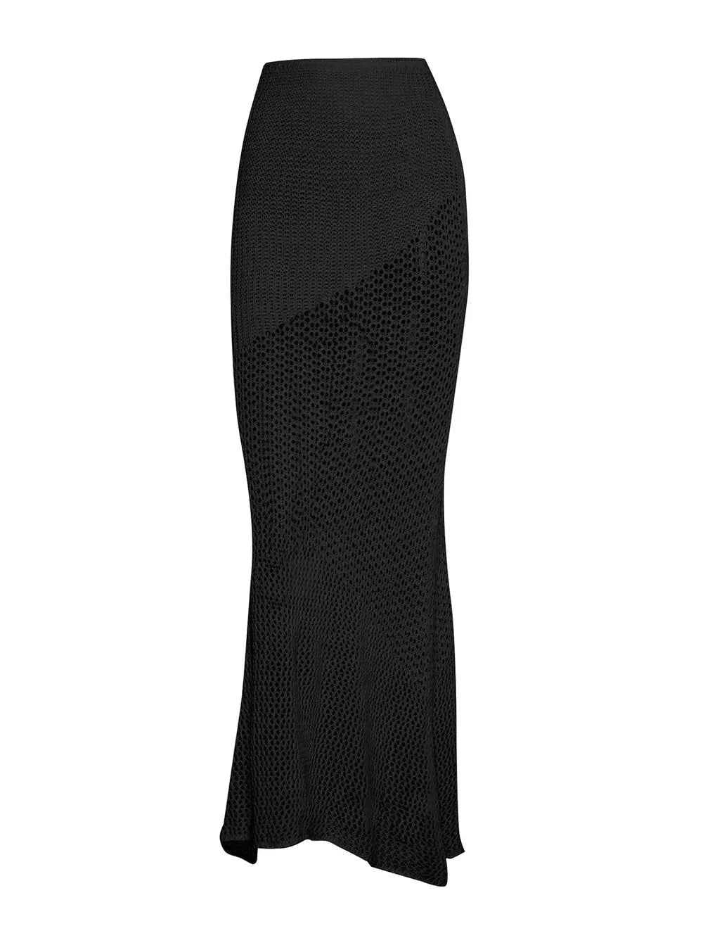 Tied Long Sleeve Cover Up Set with Skirt