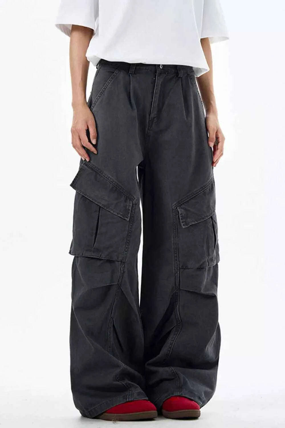 Men's Loose Fit Multi-Pocket Cargo Pants