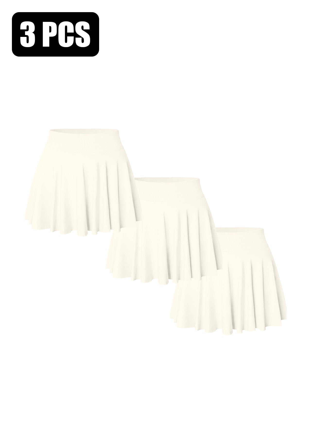 Paquete de 3 shorts/faldas de tenis sin costuras (mujer) Se envía desde EE. UU. | Pago seguro | Unidades limitadas