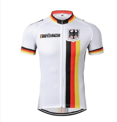 Una variedad de maillots de ciclismo de montaña de manga corta, maillot de ciclismo de secado rápido y transpirable