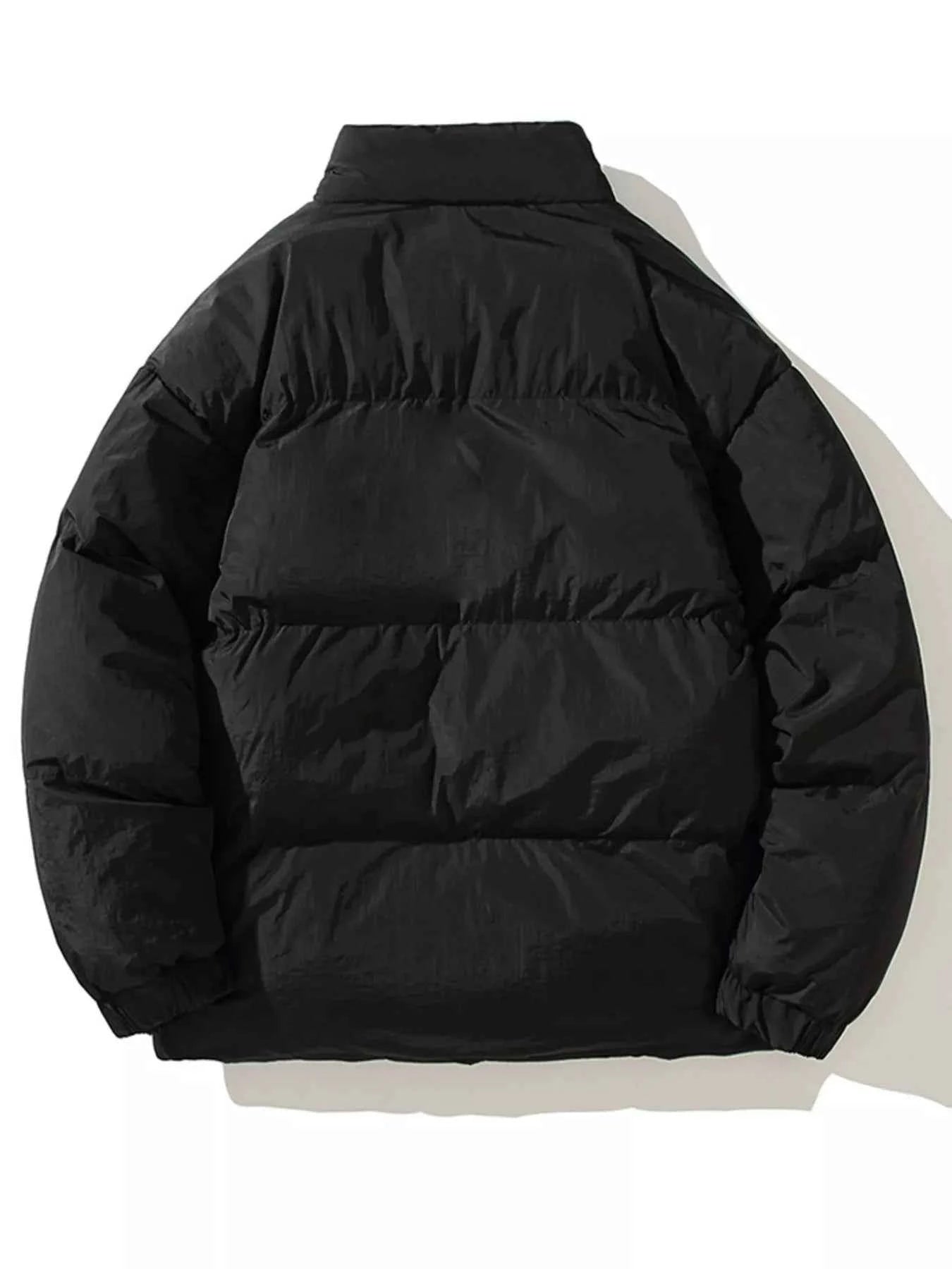 Men's Full Size Zip Up Fleece Puffer Jacket Plus Size