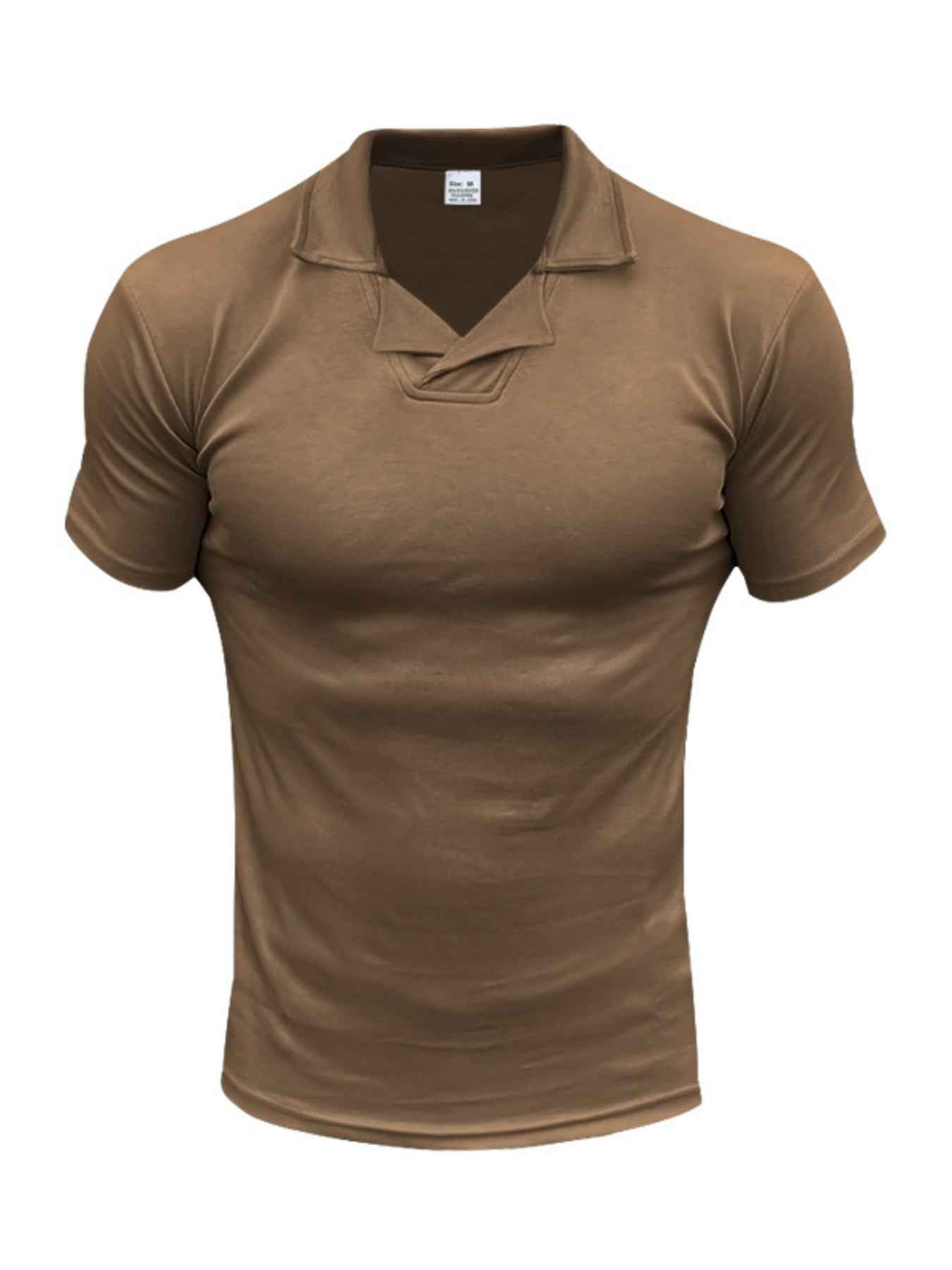 Men's Full Size Casual Short Sleeve Polo Plus Size
