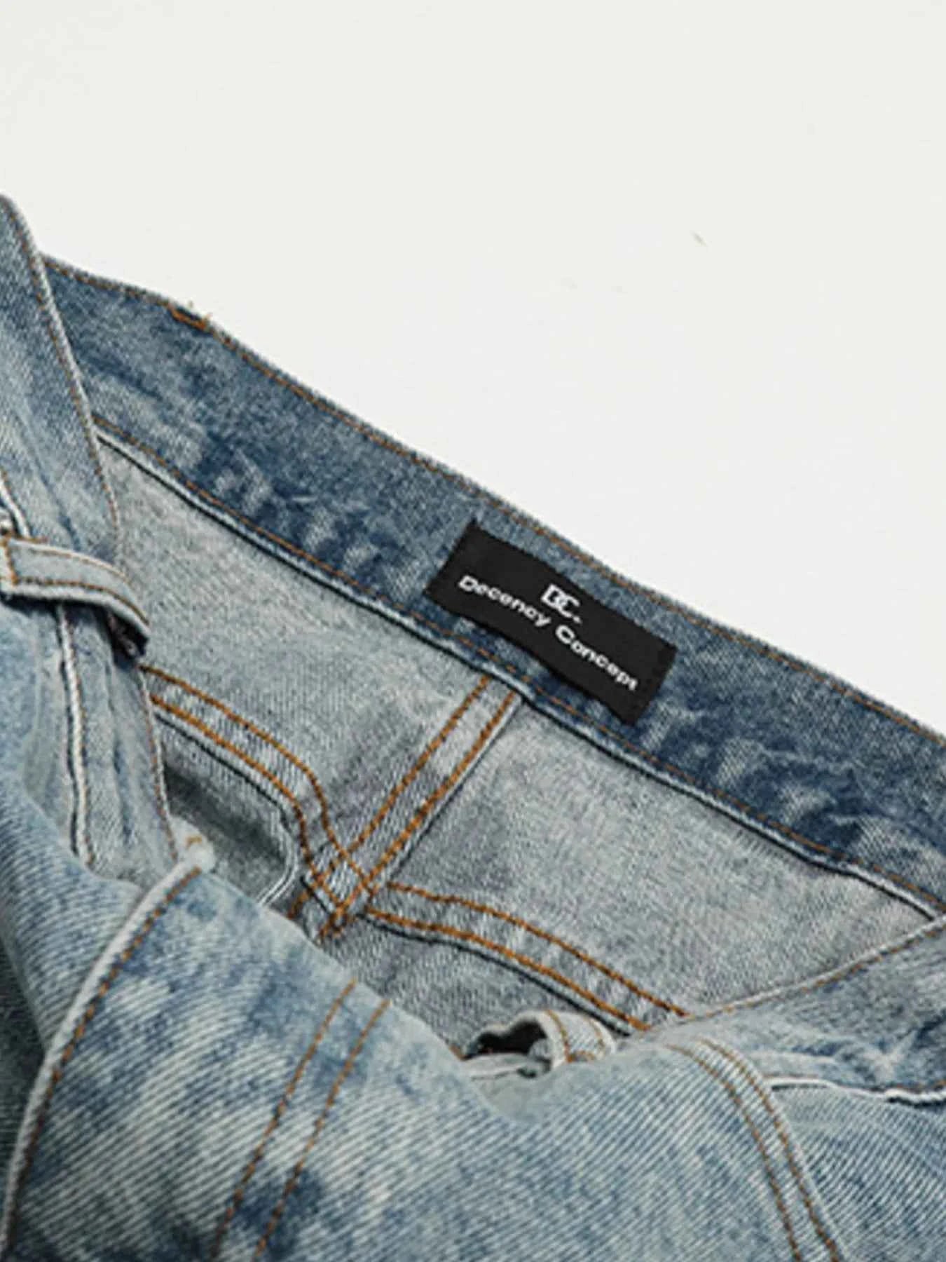 Men's Washed Relaxed Fit Baggy Jeans