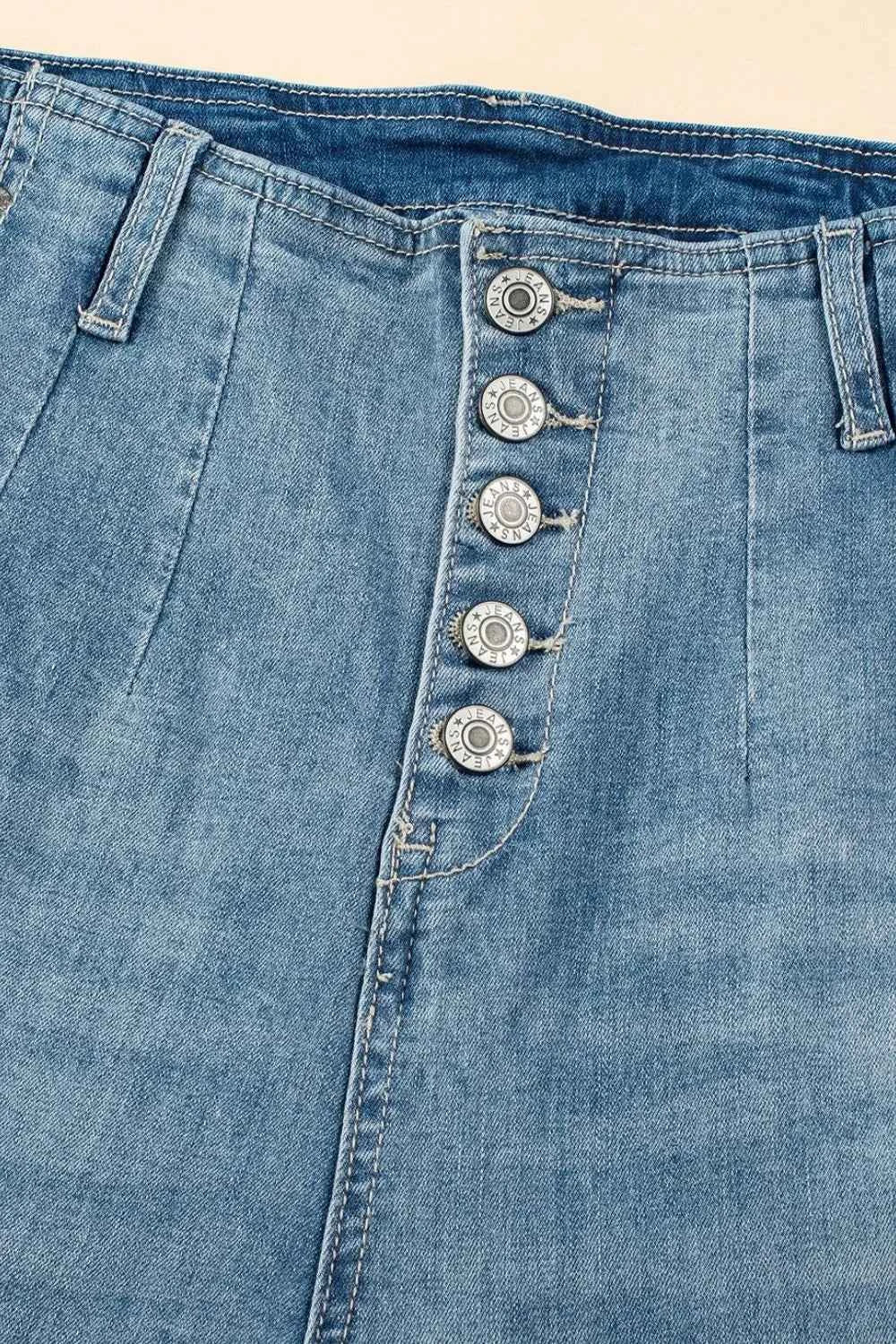 Button Fly High Waist Jeans for Effortless Style and Comfort