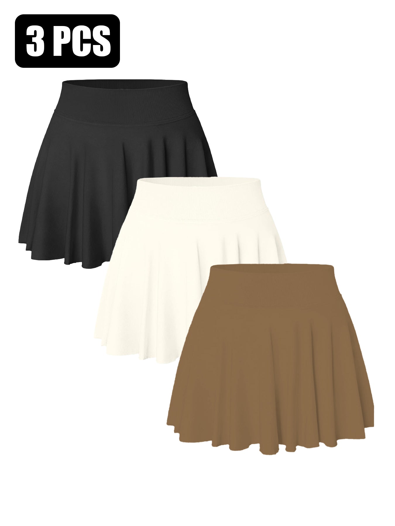 Paquete de 3 shorts/faldas de tenis sin costuras (mujer) Se envía desde EE. UU. | Pago seguro | Unidades limitadas