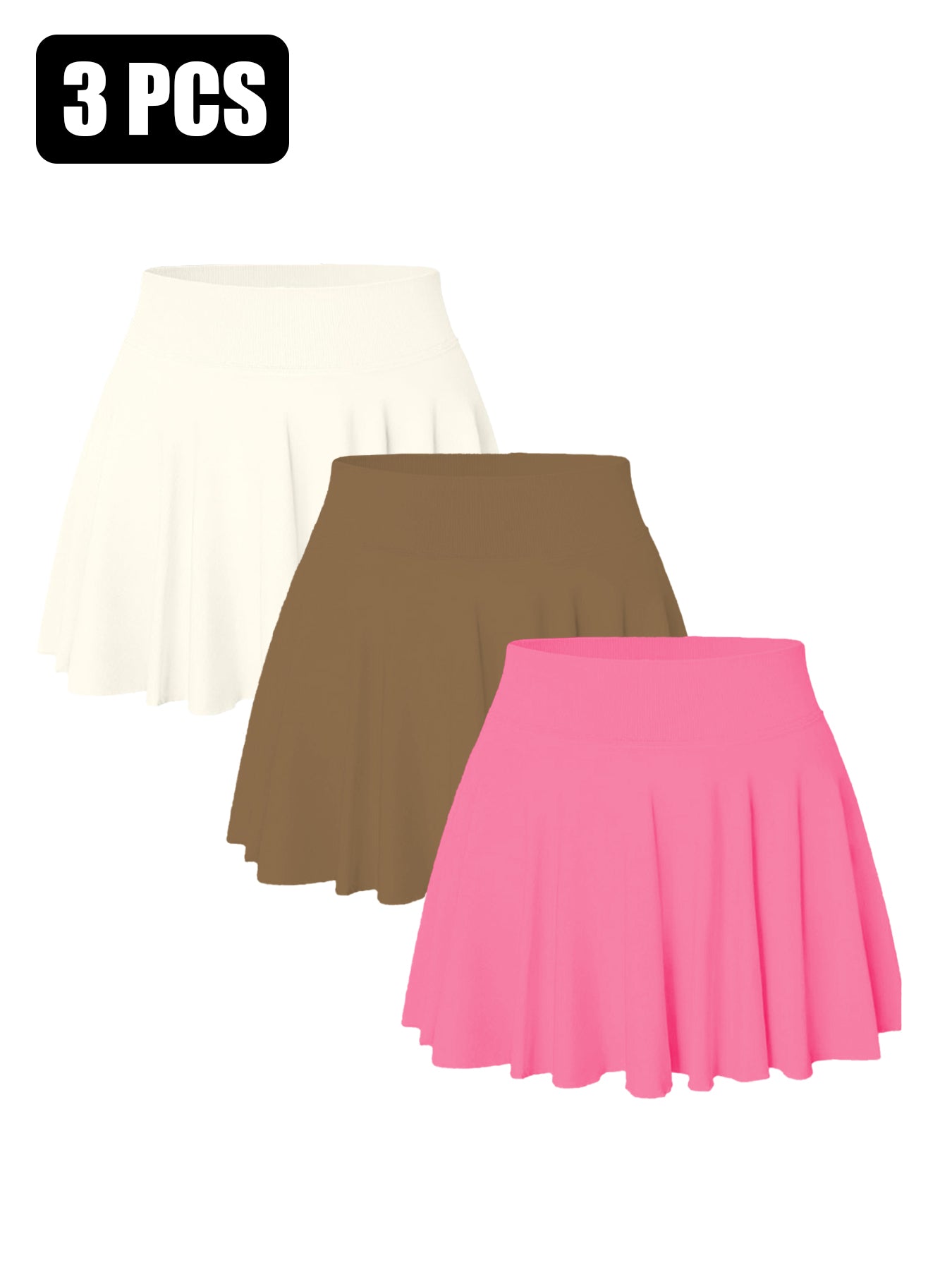 Paquete de 3 shorts/faldas de tenis sin costuras (mujer) Se envía desde EE. UU. | Pago seguro | Unidades limitadas