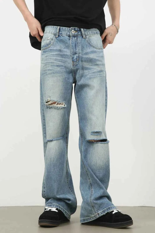Men's Distressed Denim Jeans for Effortless Style