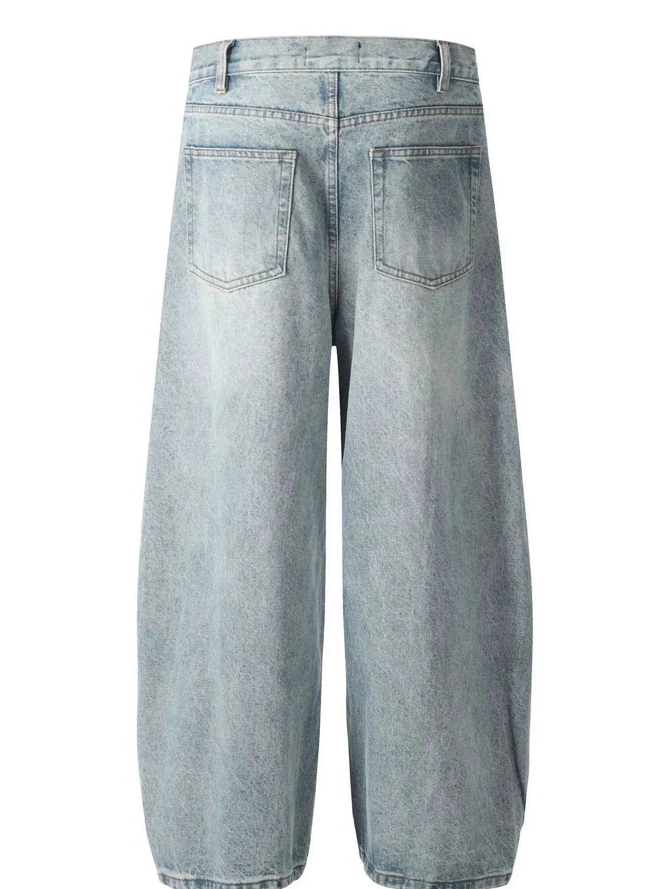 Men's Washed Relaxed Fit Baggy Jeans