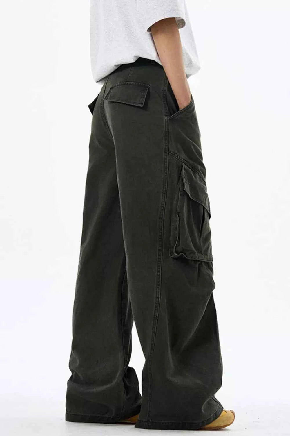Men's Loose Fit Multi-Pocket Cargo Pants