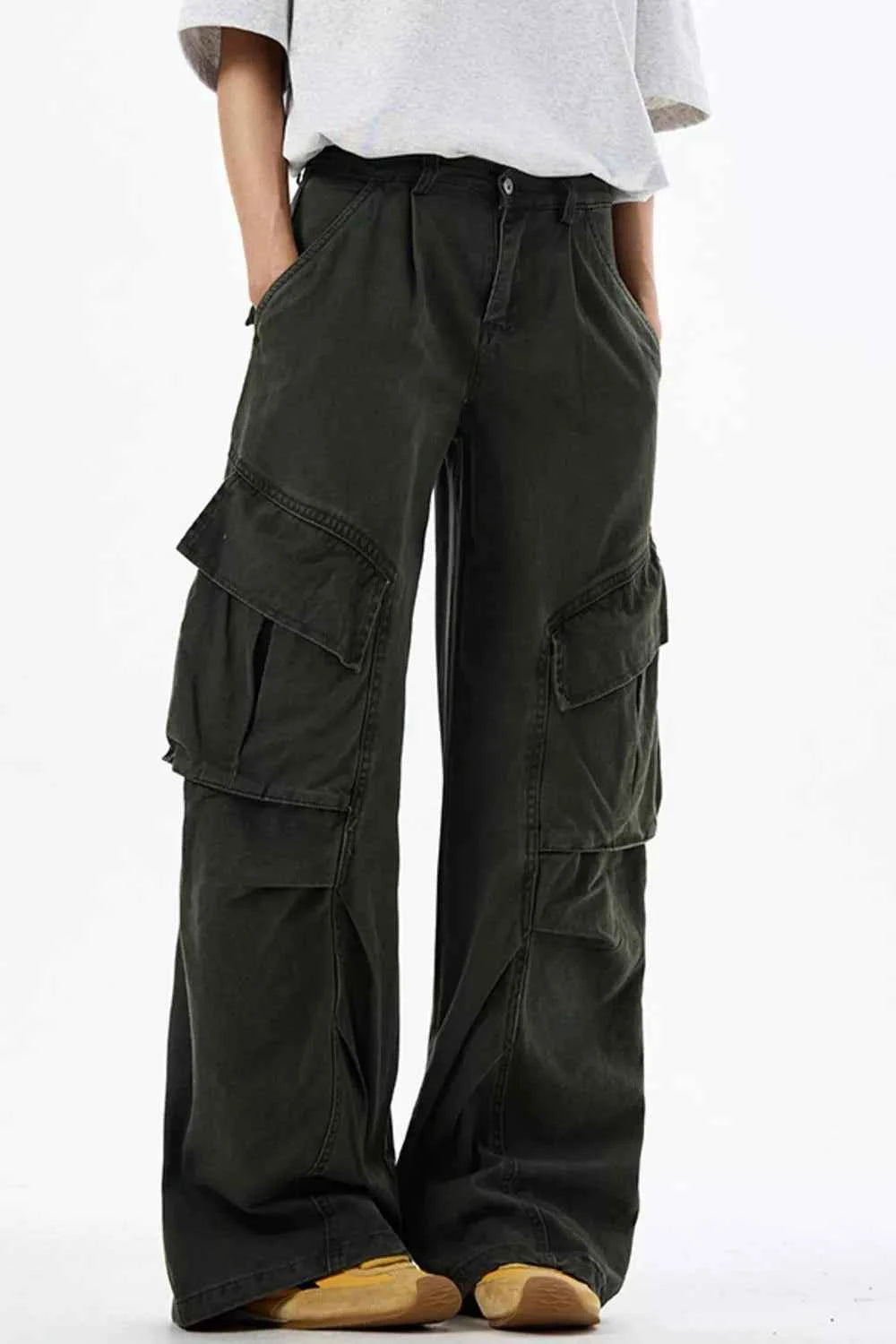 Men's Loose Fit Multi-Pocket Cargo Pants
