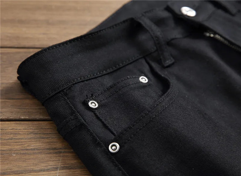 Vaqueros de mezclilla para hombre High Street Graphic