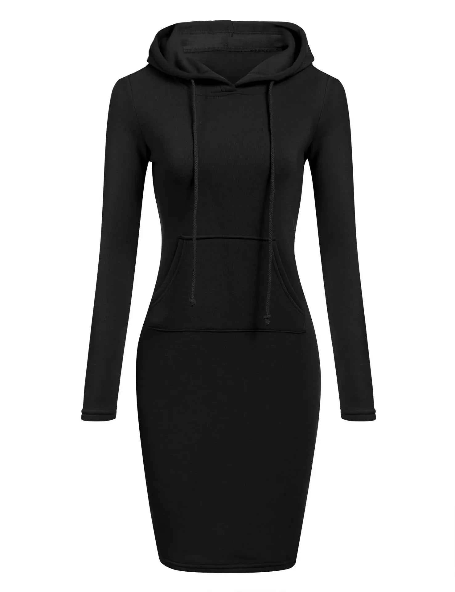TrendPop Cozy Hooded Dress
Women’s Hooded Pullover Dress – Casual Loose-Fit Hoodie Dress, Autumn/Winter