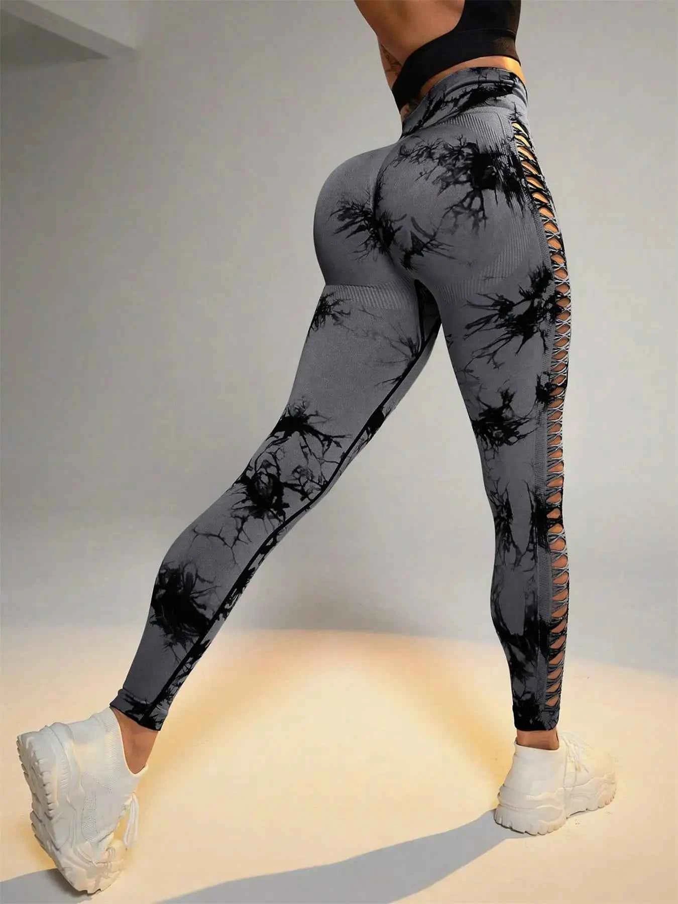 Tie Dye Seamless Scrunch Leggings