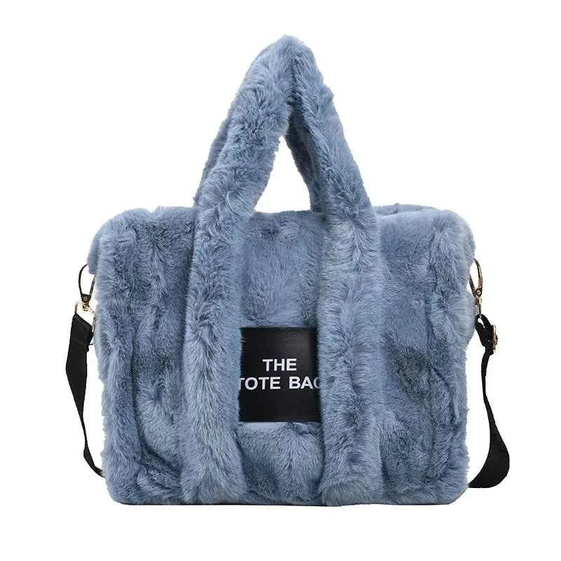 The LuxePop Plush Tote