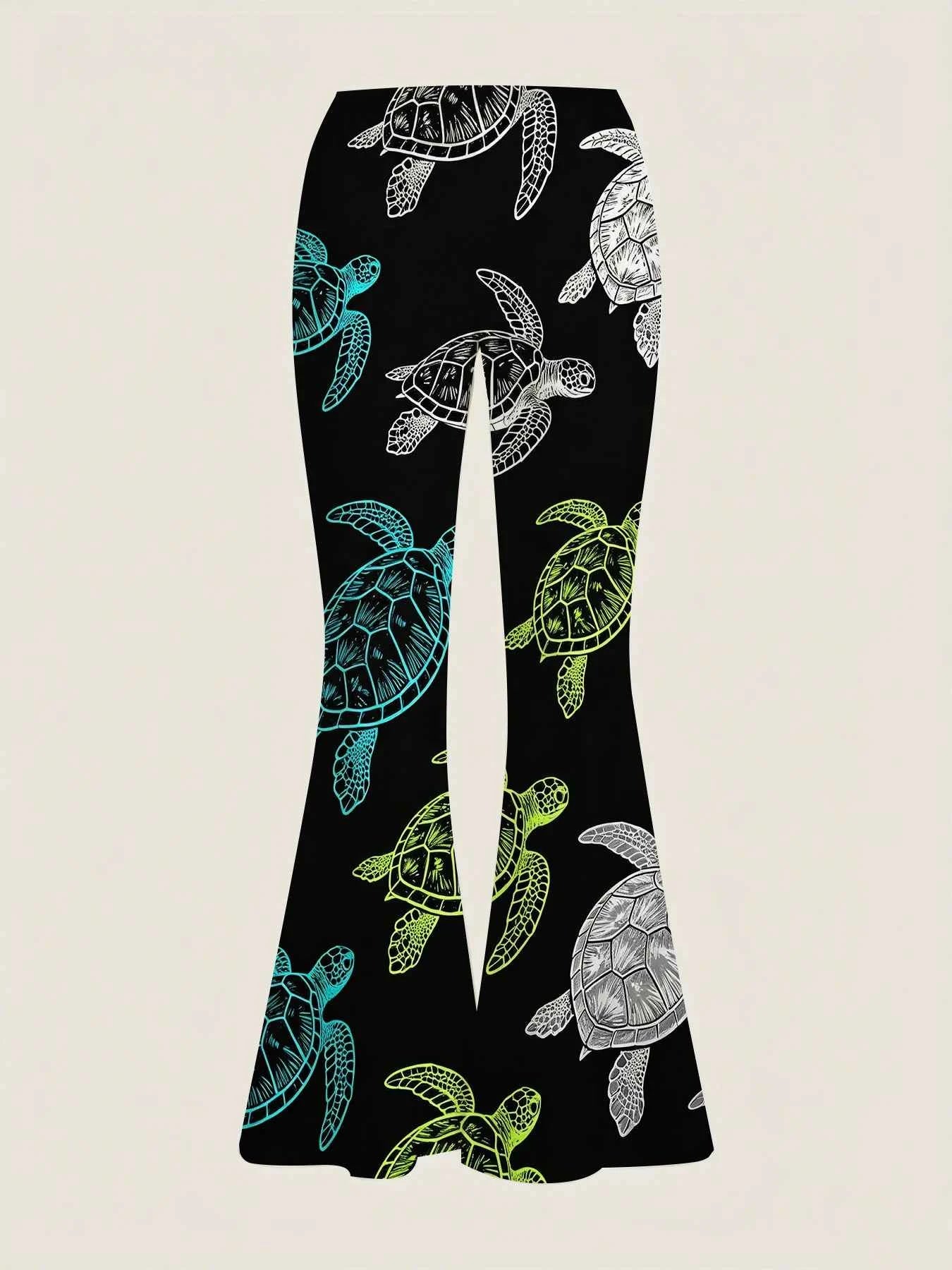 TPC OceanMuse Flare Pants™ – Sea Turtle Edition