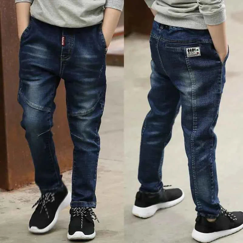 Kids Stretch Skinny Jeans (Elastic Waist Denim Pants for Boys & Girls)