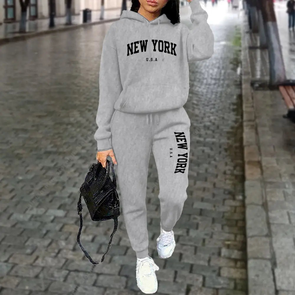 Conjunto de chándal acogedor de lujo TrendPop NYC