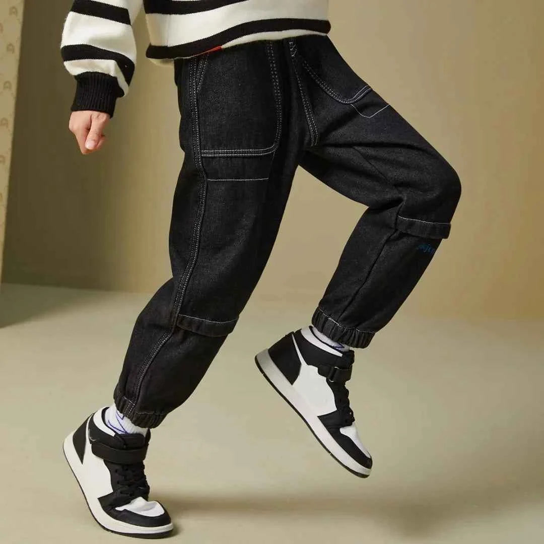Kids Stretch Skinny Jeans (Elastic Waist Denim Pants for Boys & Girls)