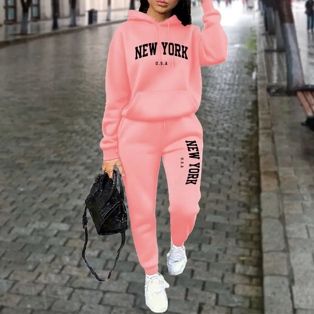 Conjunto de chándal acogedor de lujo TrendPop NYC