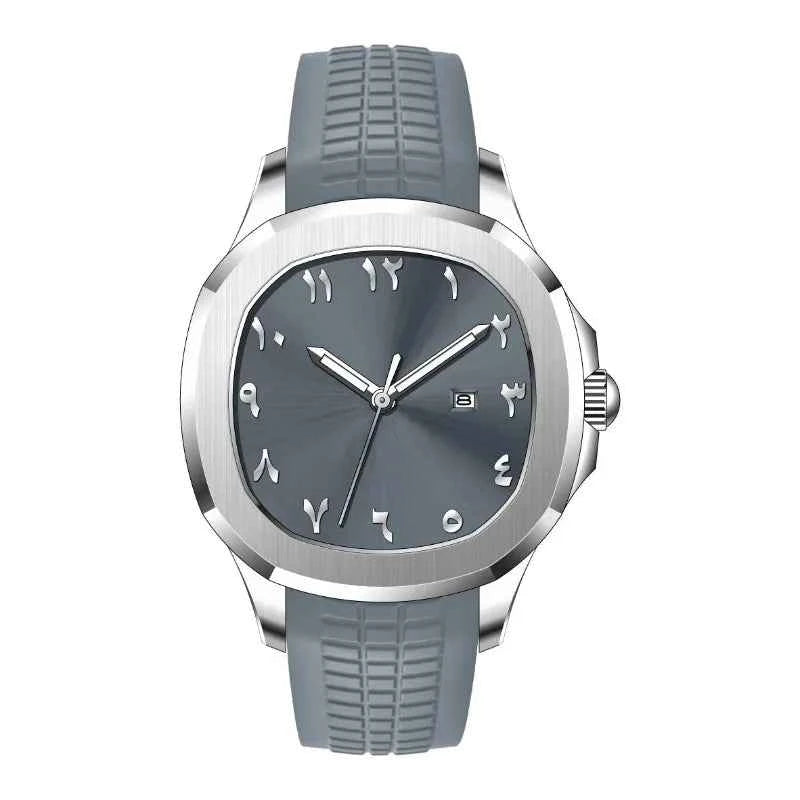 New Modern Minimalist Men's Watch - Creative Arabic Digital Sports Quartz Watch with Unique Luxury Design Gift