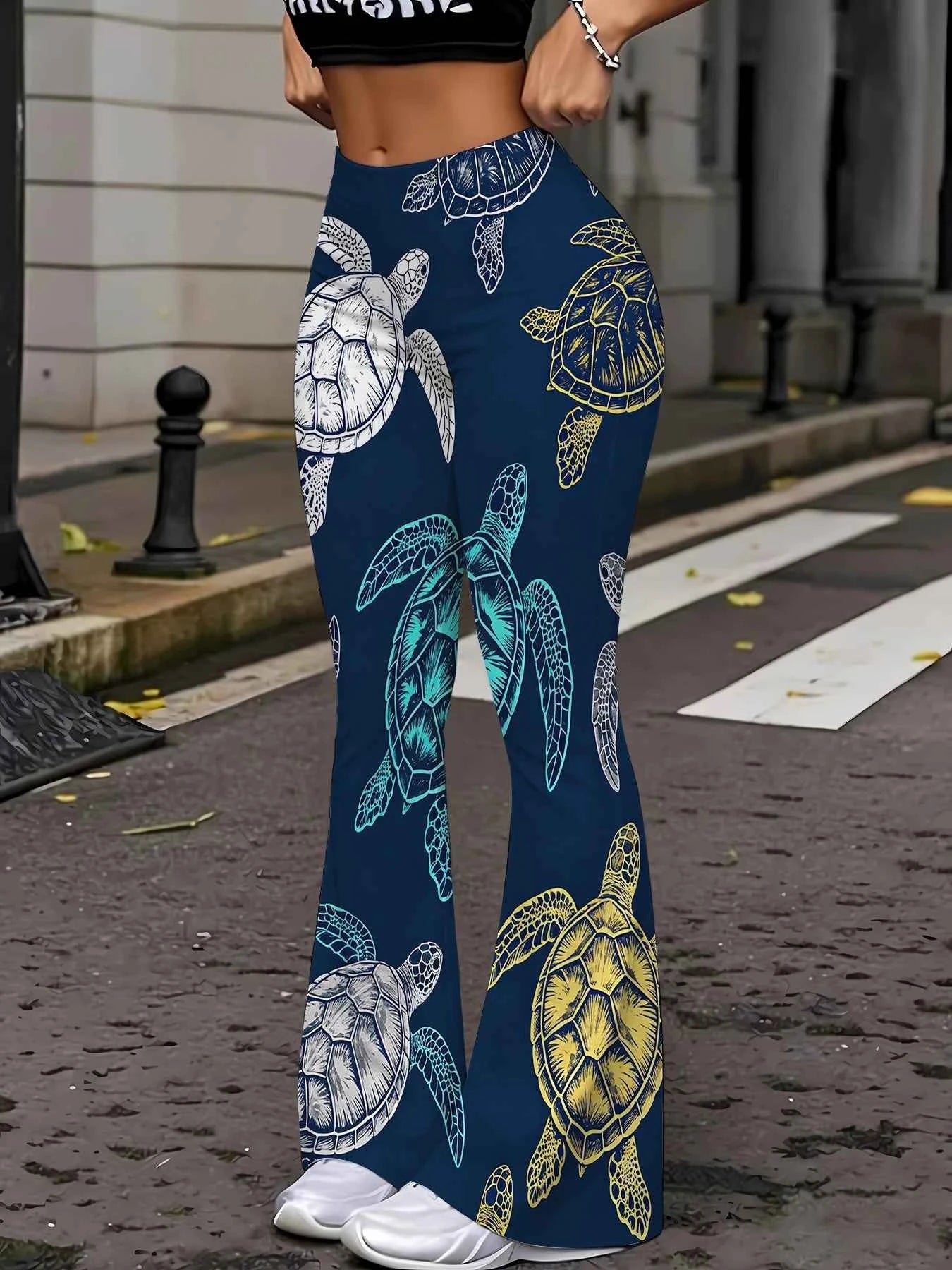 TPC OceanMuse Flare Pants™ – Sea Turtle Edition