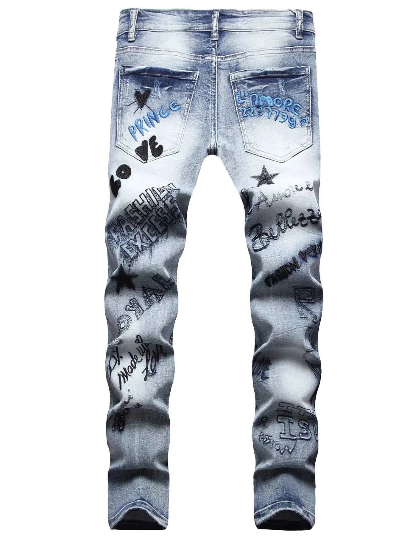 DCDG Punk Straight Jeans – Embroidered Street Edition