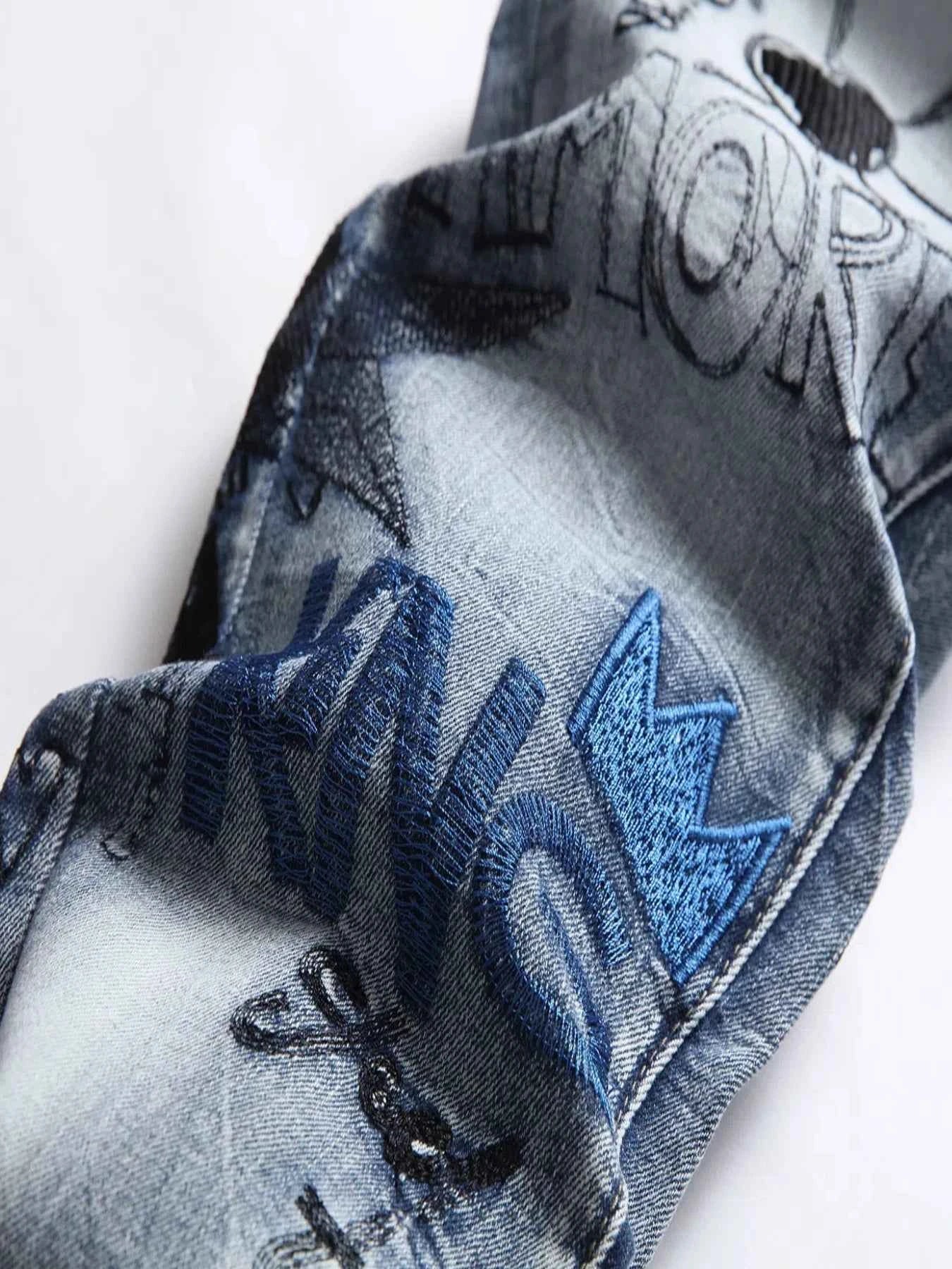DCDG Punk Straight Jeans – Embroidered Street Edition