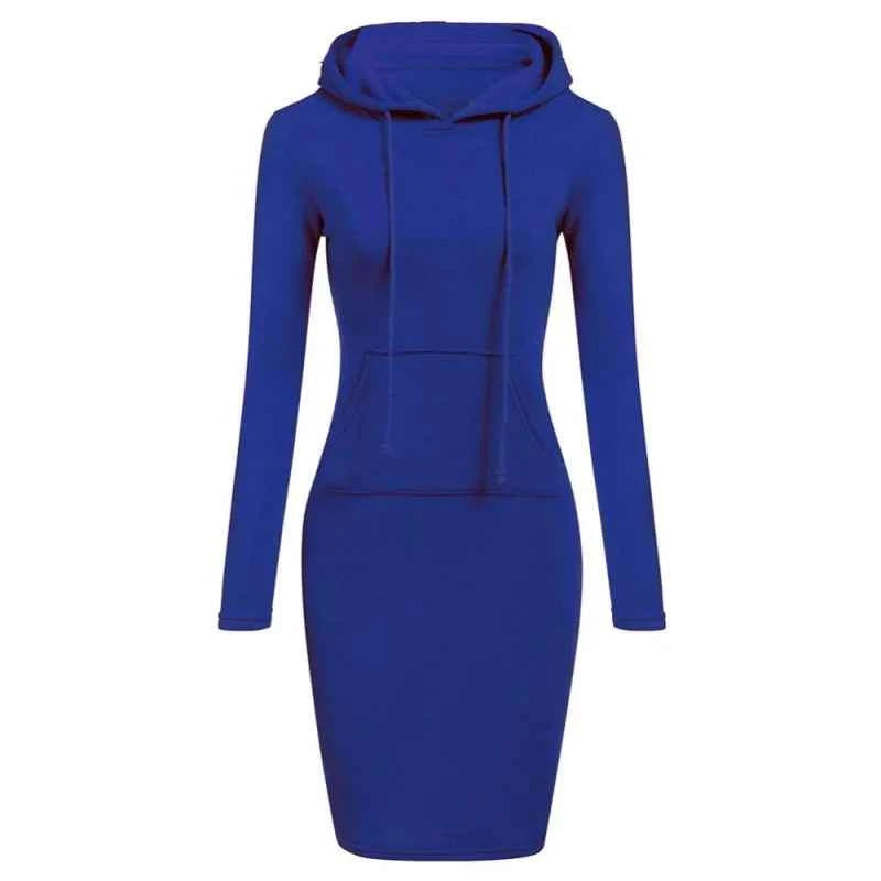 TrendPop Cozy Hooded Dress
Women’s Hooded Pullover Dress – Casual Loose-Fit Hoodie Dress, Autumn/Winter