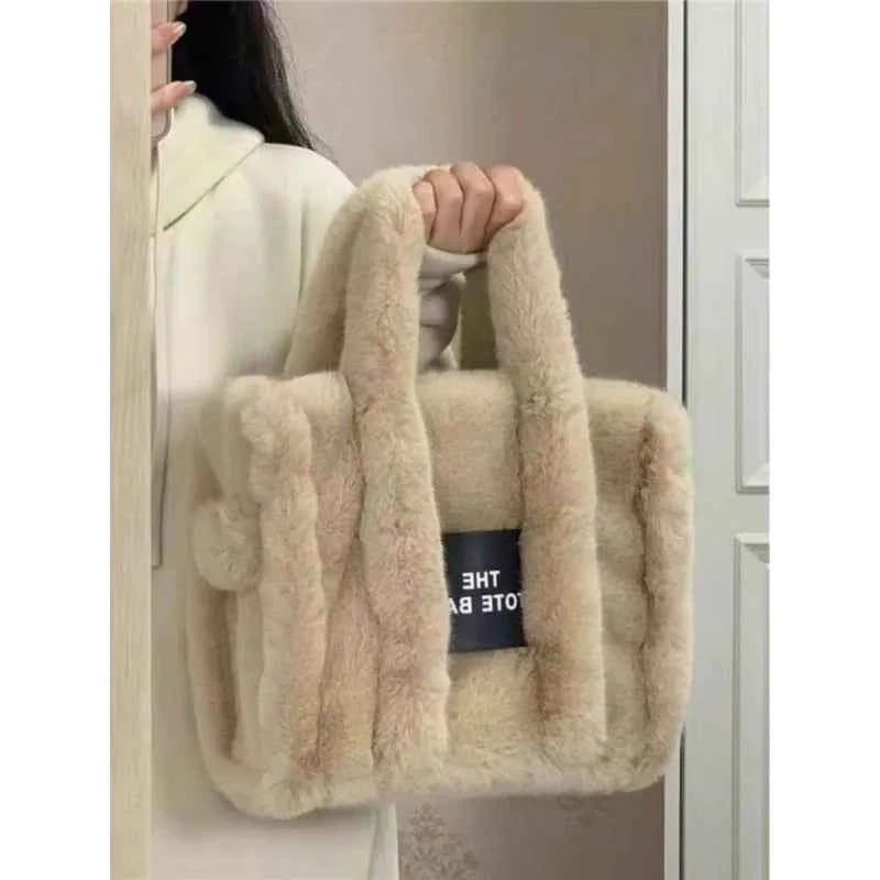 The LuxePop Plush Tote