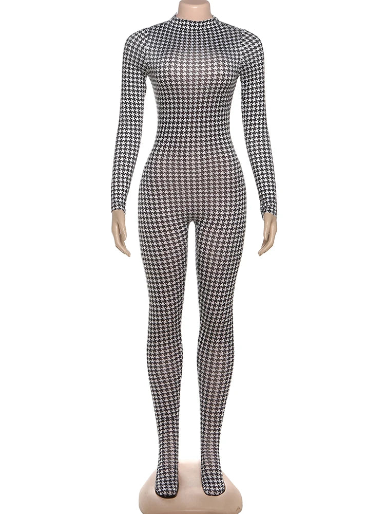 Snake Print Zip-Up Jumpsuit