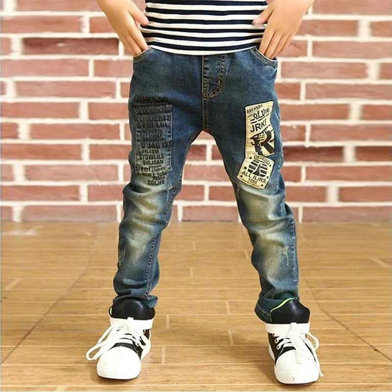 Kids Stretch Skinny Jeans (Elastic Waist Denim Pants for Boys & Girls)